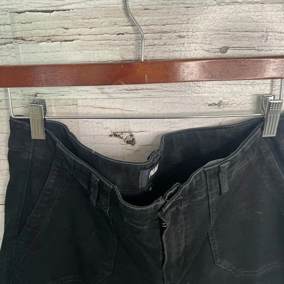 Paige Mayslie Coated Black Joggers size 31 - Picture 6 of 12